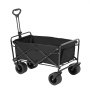 VEVOR Carro plegable, carro de playa de 3 pies cúbicos con ruedas todo terreno, carro plegable resistente, soporte para bebidas con capacidad de peso de 350 libras, carro deportivo para camping