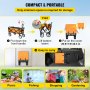 Carro plegable VEVOR compacto y portátil para picnic, pesca, compras y jardinería.