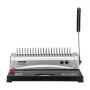 VEVOR binding machine, comb binding machine, 21-hole binding, 450 sheets, bookbinding machine with 100 3/8 inch comb binding spines, for letter size, A4, A5