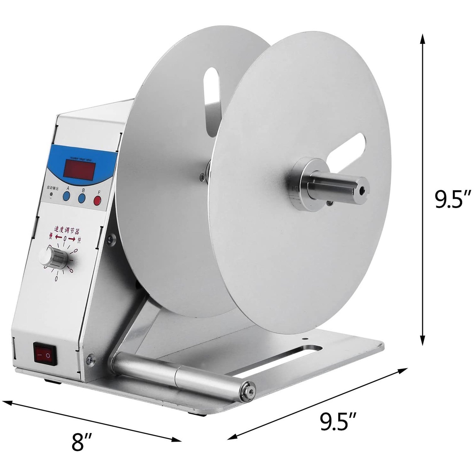 VEVOR Máquina Automática de Rebobinado de Etiquetas, Etiquetado Eléctrica, Máquina Enrolladora de Etiquetas, 20 x 23 x 26 cm (8" x 10" x 11"), Máquina Rebobinadora, Adecuada para Impresoras