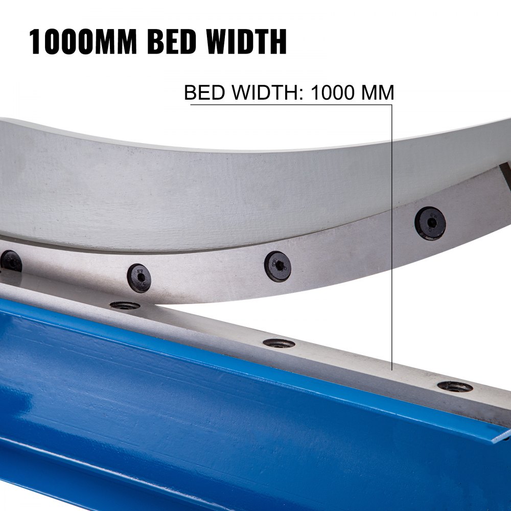 Vevor Cizalla Guillotina Manual, Cama Longitud 1000 mm Para Cortar Placa Metal