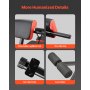 VEVOR Banco de Pesas Multifuncional para Entrenamiento de Cuerpo Completo, Banco de Hiperextensión con Silla Romana, Carga 350 kg, para Entrenamiento de Espalda, Brazos, Abdominales, Negro+Rojo