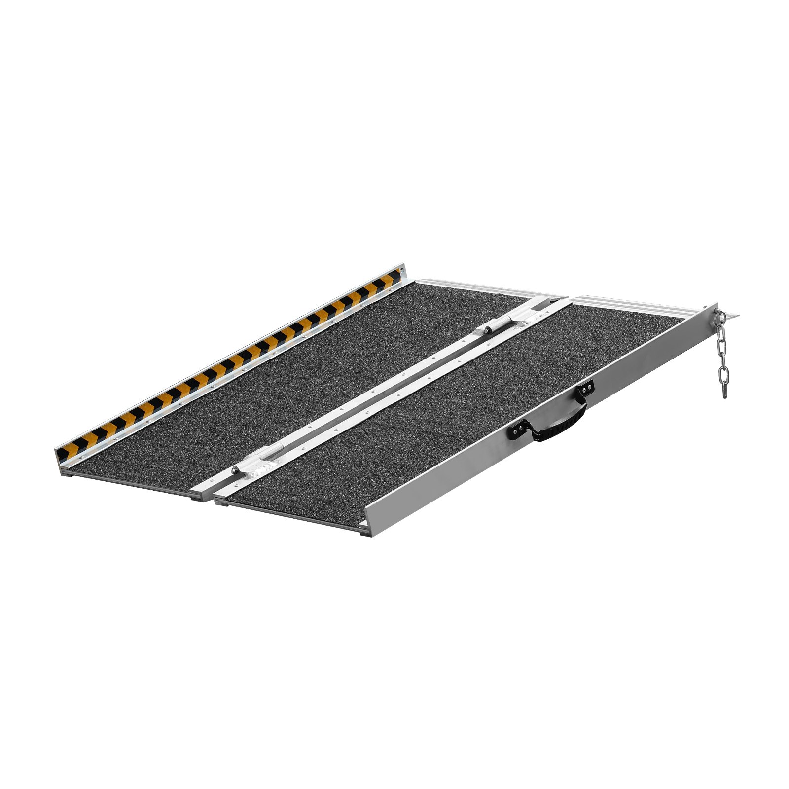 VEVOR Portable Wheelchair Ramp, 60.96 cm, 363 kg Capacity, Non-Slip, Foldable Aluminum Threshold Ramp, Folding Ramp for Mobility Scooters, Wheelchair Ramp, Home Steps, Stairs, Curbs