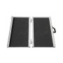 VEVOR Rampa para Silla de Ruedas Capacidad de 363 kg Rampa de Umbral Plegable Portátil de Aluminio Antideslizante 91,7 x 74 x 5,1 cm para Scooter, Discapacitados, Escalones, Hogar, Escaleras