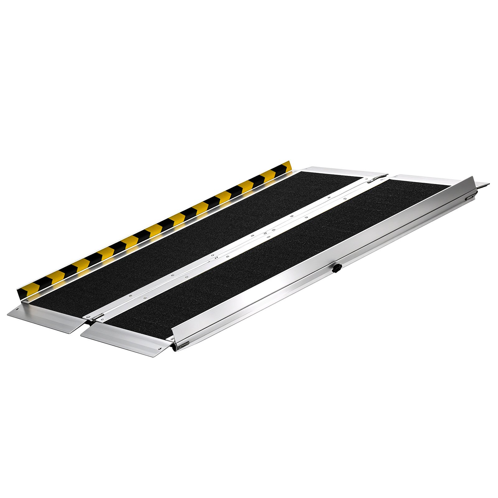 VEVOR Rampa para Silla de Ruedas Plegable Antideslizante 915 x 736,6 mm, Rampa de Umbral de Aluminio con Capacidad de Carga 362,9 kg para Scooters, Escaleras, Puertas, Andadores, Entradas y Uso Diario