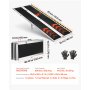 VEVOR Rampa para Silla de Ruedas Plegable 2440 x 745 mm, Rampa de Umbral de Aluminio Antideslizante con Capacidad de Carga 362,9 kg para Puertas, Scooters, Entradas, Escaleras, Andadores y Uso Diario