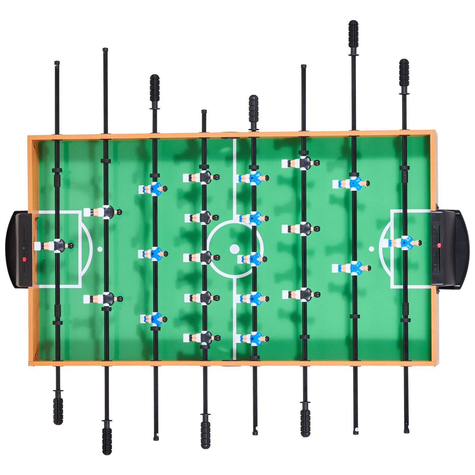VEVOR Mesa de Futbolín Plegable, Tamaño Estándar, Ideal para Interiores, Hogar, Familia y Sala de Juegos, Juego de Fútbol Resistente, Incluye 2 Pelotas, 1065 x 605 x 810 mm, para 2 a 4 Jugadores