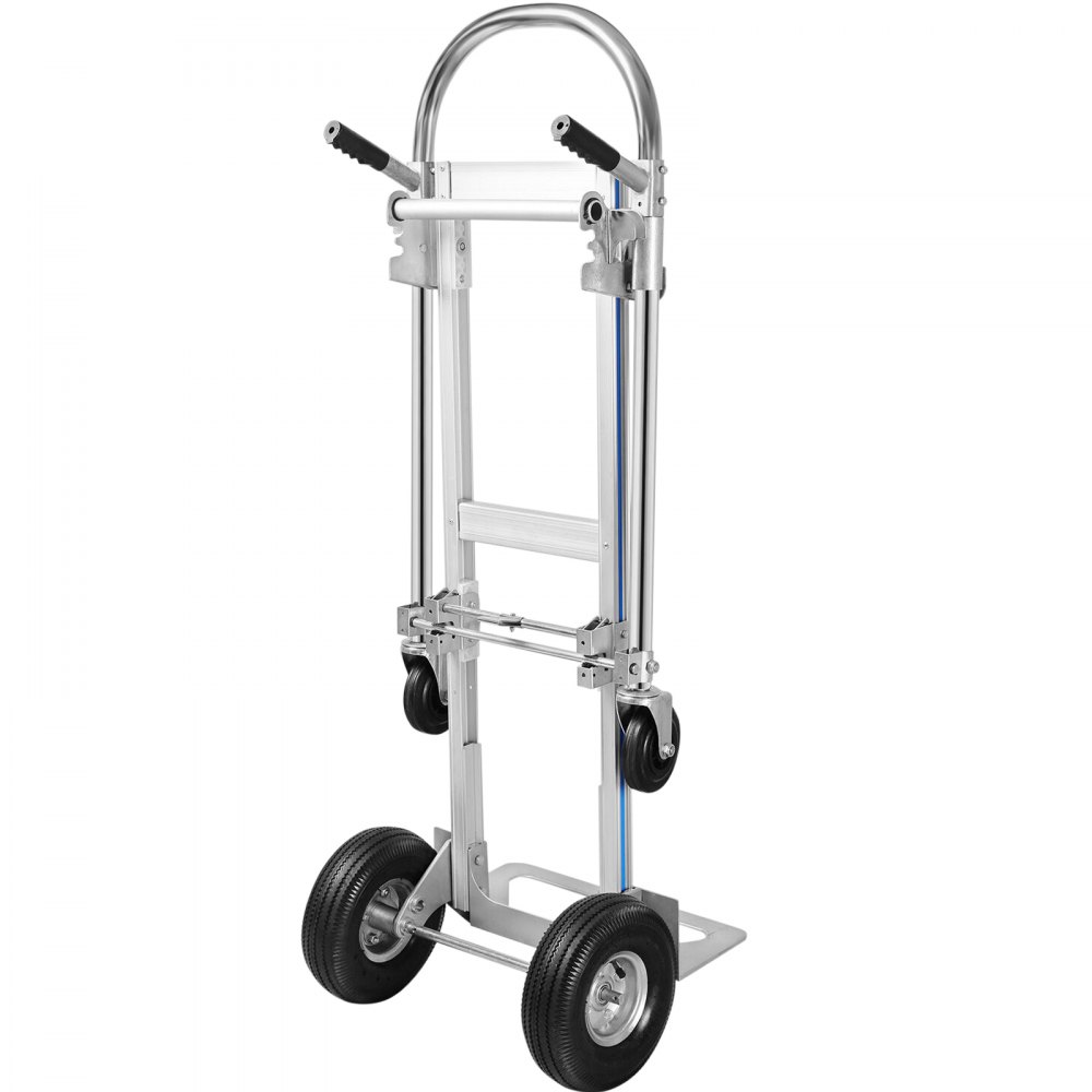 Carretilla De Mano De Aluminio 2 En 1 Plataforma De Transporte Plegable 350kg
