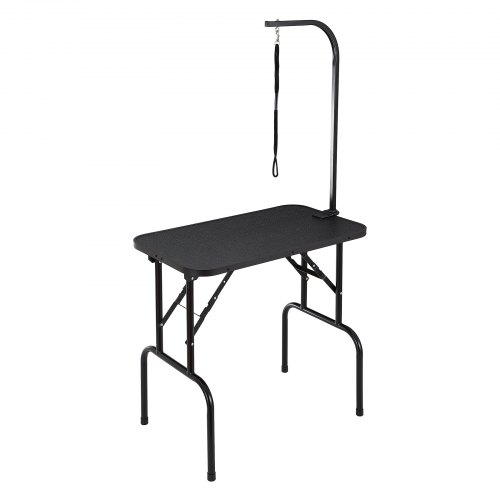 VEVOR Mesa Plegable de Aseo para Mascotas Mesa de 807,7x459,7 mm Mesa de Aseo para Perros Capacidad de Carga de 99,8 kg Mesa de Peluquería para Perros de Acero Inoxidable con 1 Pinza 1 Cuerda 1 Asa