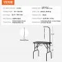 VEVOR Mesa Plegable de Aseo para Mascotas Mesa de 807,7x459,7 mm Mesa de Aseo para Perros Capacidad de Carga de 99,8 kg Mesa de Peluquería para Perros de Acero Inoxidable con 1 Pinza 1 Cuerda 1 Asa