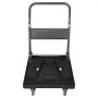 VEVOR Foldable Push Cart Dolly, 453.59 kg Capacity, Folding Platform Truck with Swivel Wheels, Moving Platform Hand Truck Flatbed Cart, Space Saving Push Handle, for Easy Storage, 895 x 595 x 850 mm