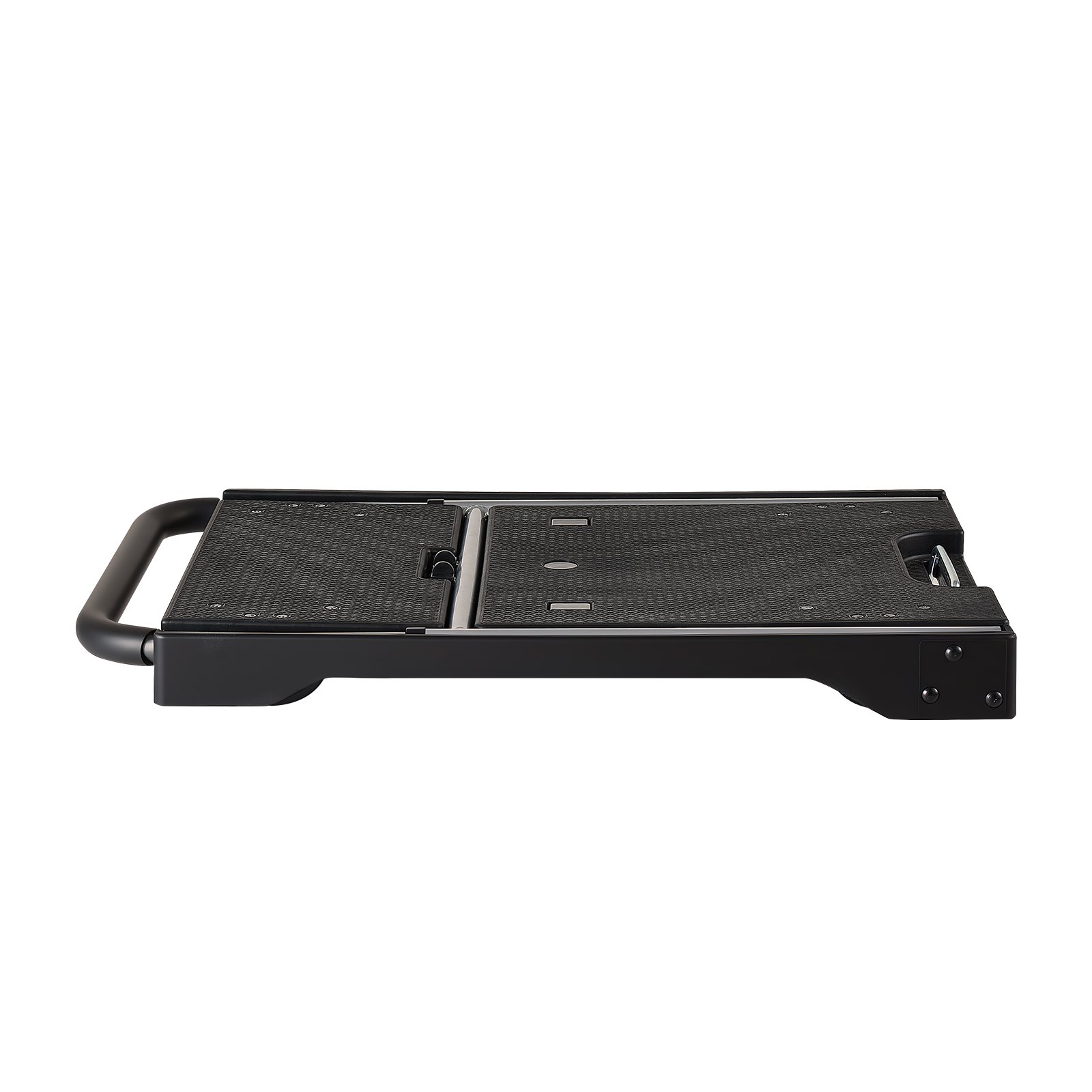 VEVOR Carro Plataforma Plegable 495 x 680 mm, Carretilla de Transporte Carga de 149,7 kg, Carrito Portaequipajes con Plataforma con Ruedas Giratorias, Asa Ajustable para Tareas Domésticas, Almacén
