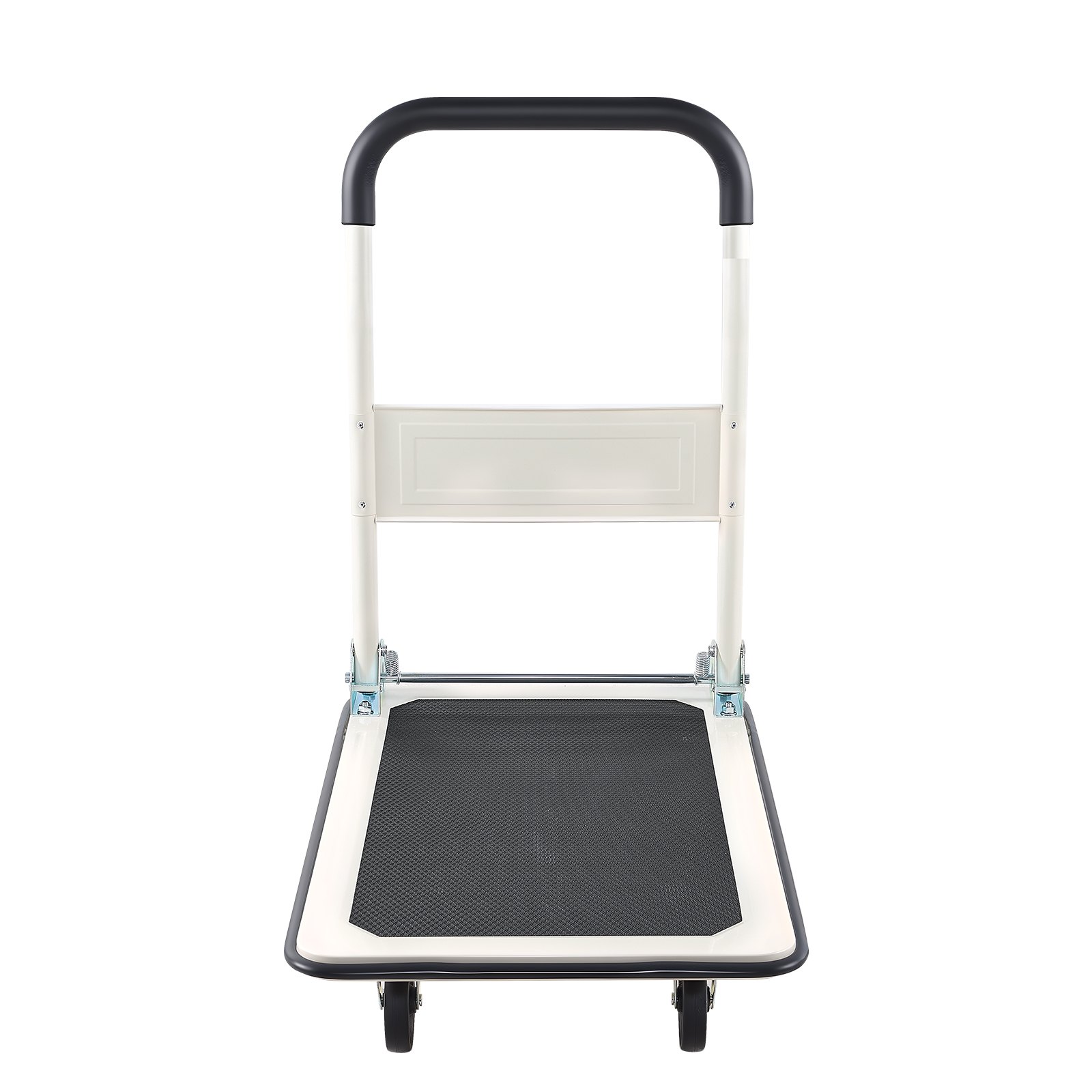 VEVOR Carro Plataforma Plegable 735 x 480 mm, Carretilla de Transporte Carga de 149,69 kg, Carrito Portaequipajes con Plataforma con Ruedas de PP de 96 mm, para Tareas Domésticas, Almacén, Mudanza