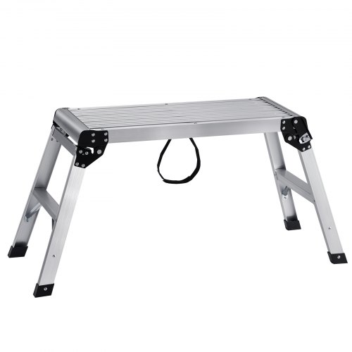 VEVOR Plataforma de Trabajo Carga de 150 kg Banco de Trabajo Plegable 76 x 30 x 50,8 cm Peldaños de Aluminio Pies Antideslizantes Mesa de Trabajo para Lavado de Coches Pintura Decoración para Hogar