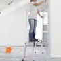 VEVOR Plataforma de Trabajo Carga de 150 kg Banco de Trabajo Plegable 76 x 30 x 50,8 cm Peldaños de Aluminio Pies Antideslizantes Mesa de Trabajo para Lavado de Coches Pintura Decoración para Hogar