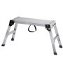 VEVOR Plataforma de Trabajo Carga de 150 kg Banco de Trabajo Plegable 76 x 30 x 50,8 cm Peldaños de Aluminio Pies Antideslizantes Mesa de Trabajo para Lavado de Coches Pintura Decoración para Hogar