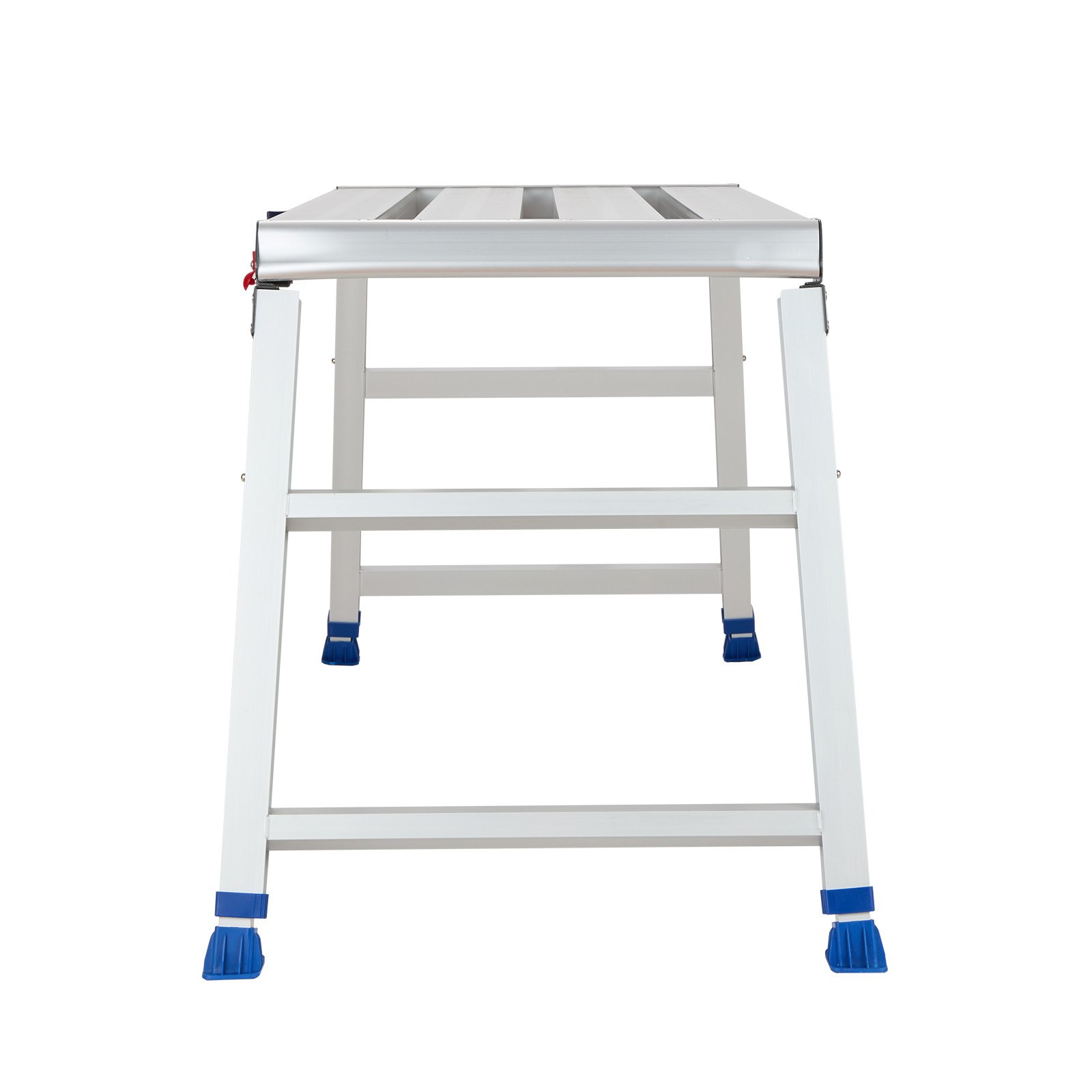 VEVOR Plataforma Plegable de Trabajo, Altura Ajustable de 584 a 876 mm, Capacidad de 226,8 kg, Escalera-Taburete de Aluminio Plegable, Antideslizante, Portátil para Hogar, Pintura y Mantenimiento