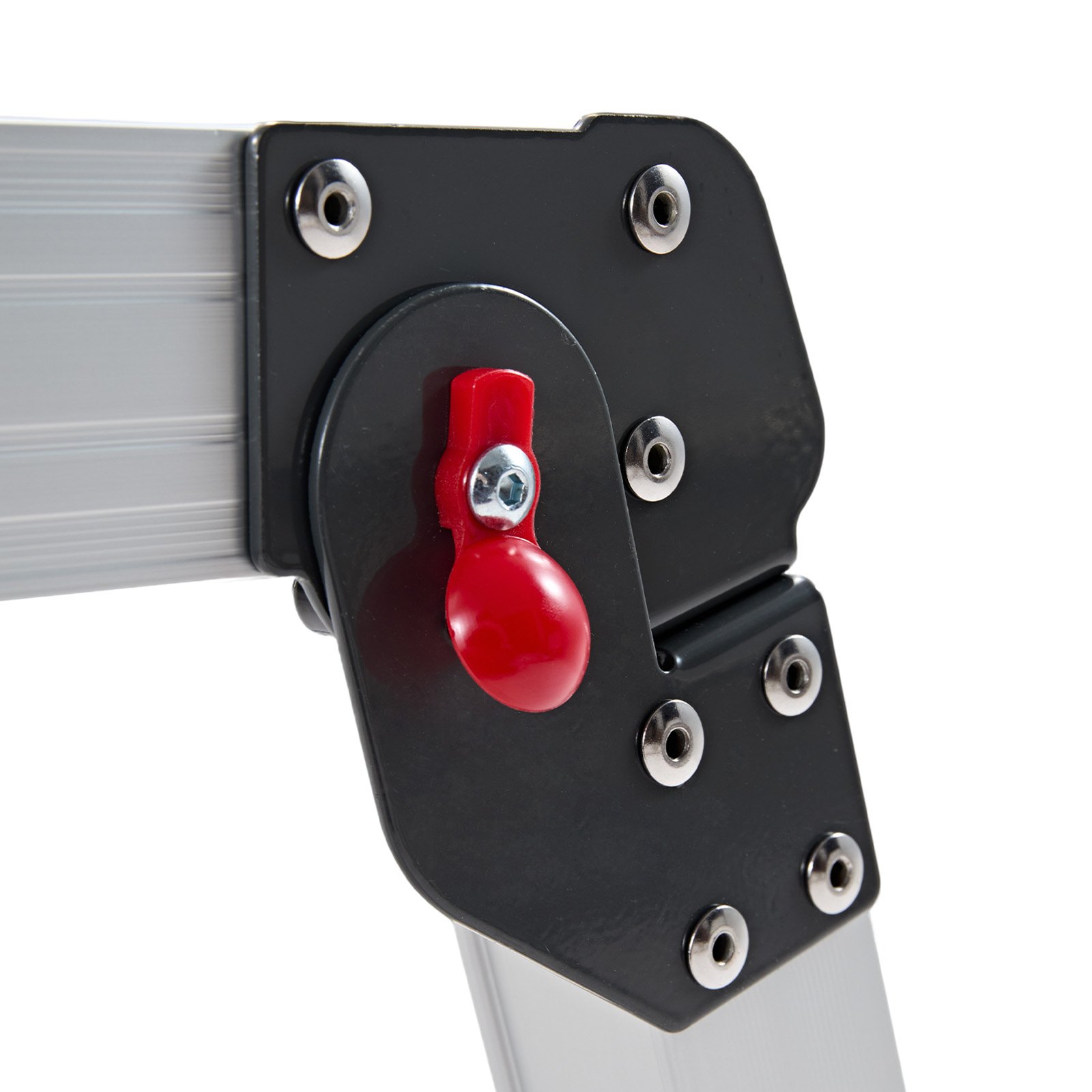 VEVOR Plataforma Plegable de Trabajo, Capacidad de 226,8 kg, Altura Ajustable de 584 a 876 mm, Escalera-Taburete de 1016 x 305 mm Antideslizante, Plegable, Portátil para Hogar, Mantenimiento y Pintura