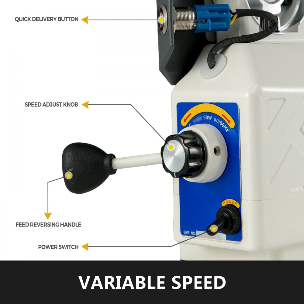 Al310 Fresadora De Alimentación Eléctrica Torque Del Eje Horizontal X 450in-lb