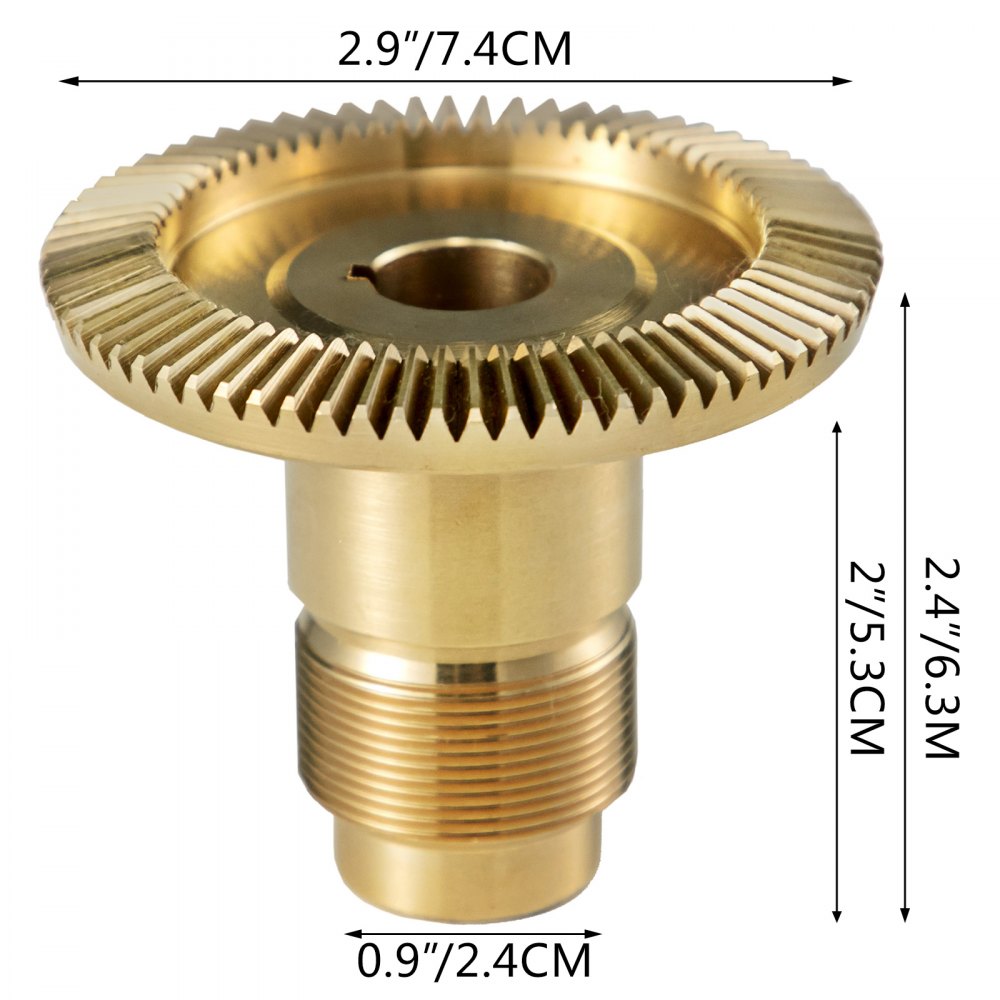 Engranaje De Bronce Para Fresado Y Alimentación De 0.6 Pulgada Tipo Recto 16mm