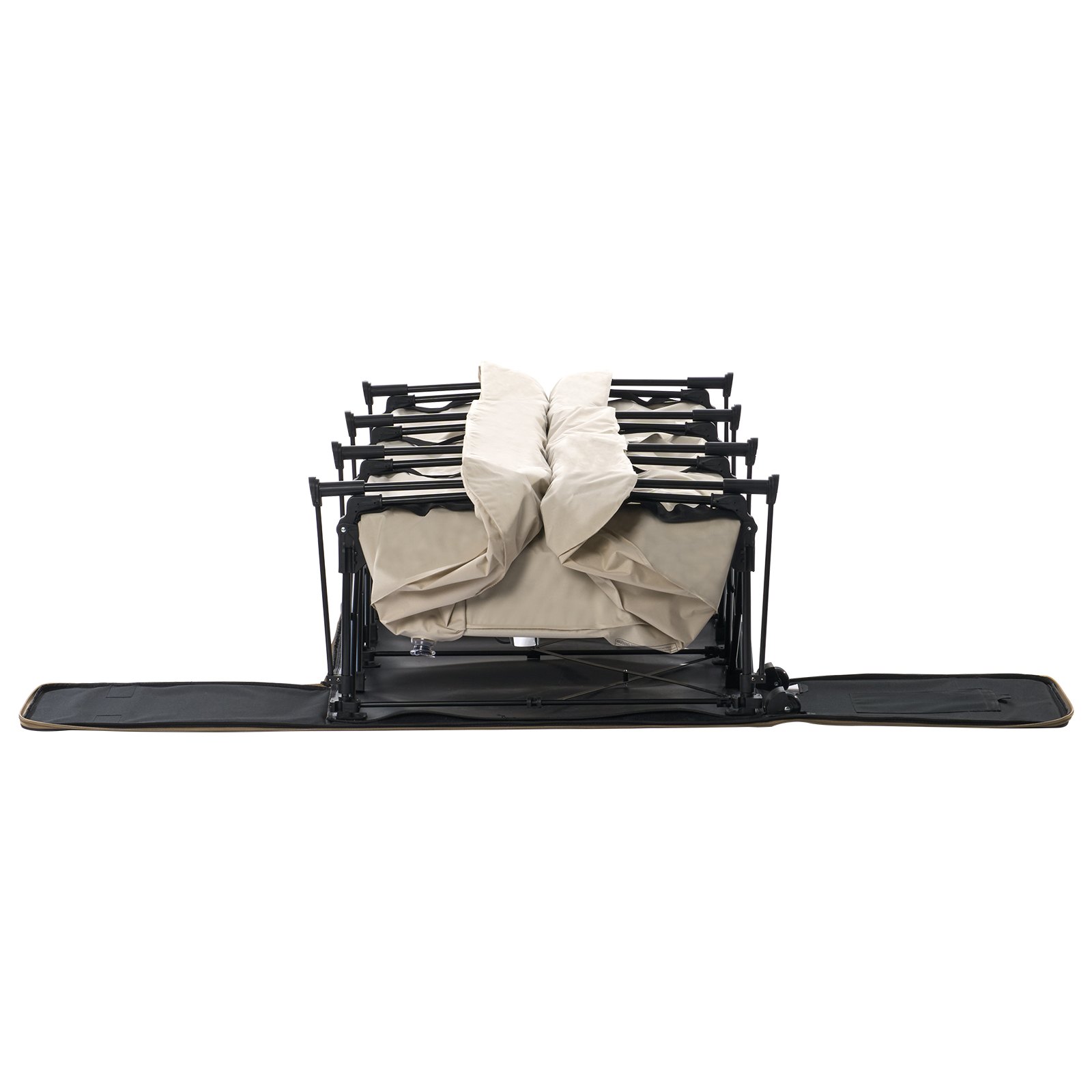 VEVOR Colchón de Aire con Estructura, Cama de Camping Inflable para 1 Persona con Bomba Incorporada, Camas de Aire Plegables Portátiles que Soportan 272 kg, Cama Inflable para Acampar, Viaje