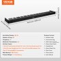 VEVOR Teclado de Piano Plegable 88 Teclas Bluetooth y MIDI Piano Electrónico Digital Portátil con Pedal de Sostenido Teclas Iluminadas Recargable para Principiantes, Adolescentes, Adultos, Negro