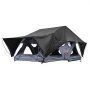 VEVOR Tienda de Techo Rígida para 2-3 Personas, Tienda de Campaña para Techo de Coche con Luz LED, Colchón Grueso y 10 Ventanas, Impermeable y Resistente al Viento, para Jeep, SUV, Camionetas