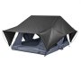 VEVOR Tienda de Techo Rígida para 2-3 Personas, Tienda de Campaña para Techo de Coche con Luz LED, Colchón Grueso y 10 Ventanas, Impermeable y Resistente al Viento, para Jeep, SUV, Camionetas