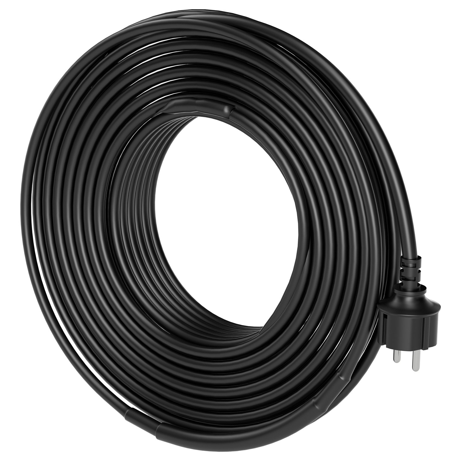 VEVOR Cable Calefactor Autorregulable para Tuberías 15 m 16 W/m Cinta Calefactora para Tuberías, Descongelación de Nieve en Tejados, Protección contra Congelación de Canalones y Tuberías