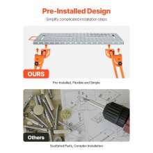 VEVOR Mesa de Soldadura de Trabajo Plegable de 226,7 kg 1660 x 790 x 914 mm