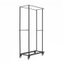 VEVOR Folding Chair Cart 500 lbs Capacity for 60 Chair Horizontal Placement, for Party Event Hotel, Heavy-Duty Carbon Steel, Easy to Move, Storage Dolly Holder, with Swivel Casters and Locking Wheels