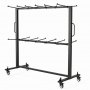 VEVOR Folding Table and Chair Cart 363 kg Holds 42 Chairs & 12 Tables, for Large Event, Heavy-Duty Carbon Steel, Easy to Move, Storage Dolly, with Swivel Casters Locking Wheels, Waterproof Cover