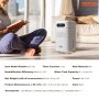 VEVOR Humidificador Evaporativo Inteligente para Toda la Casa, 480 ml/h, 3 Velocidades y Temporizador de 1 a 12 h, Filtro Premium, Modo de Suspensión Silencioso para Dormitorio, 5 L, Φ 220 x 380 mm