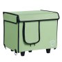 VEVOR Casa Elevada con Calefacción para Gatos  42 x 33 x 39 cm Refugio Plegable de Tela Oxford 900D para Gatos en Forma de Cubo con Temperatura Ajustable y Temporizador, Almohadilla Térmica, Verde (S)