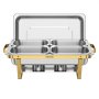 VEVOR 4 Packs Chafing Dishes for Buffet Set, 8.5L Stainless Steel Chafer, for Banquet Party Wedding, Rectangle Buffet Server Warmer, 2 Full & 2 Half & 4 Fourth-Size Pans, Fuel Holder, Tong, Glass Pad