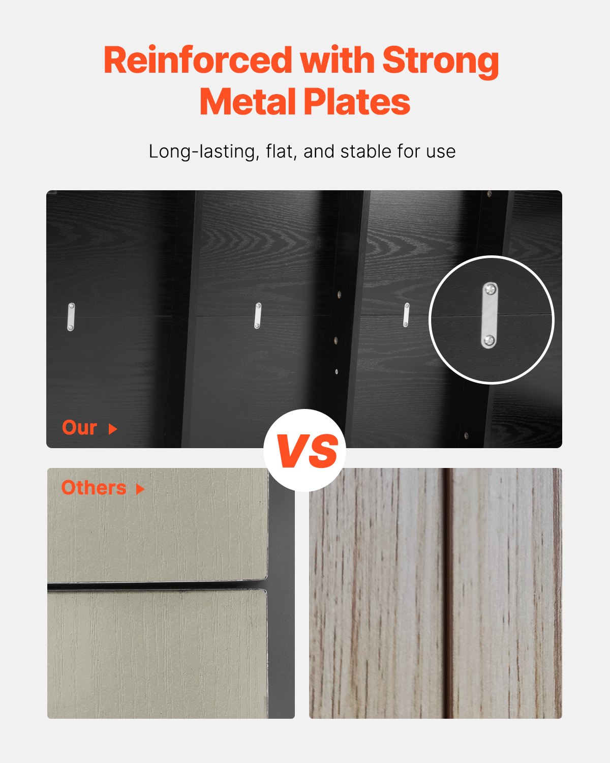 VEVOR Mesa de Comedor Rectangular 160 x 80 x 76 cm Grosor de 1,5 cm Mesa de Madera para 4-6 Personas Carga de 150 kg Mueble de Comedor Moderno para Oficina, Hogar, Cocina, Sala de Estar, Solo Mesa