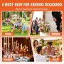 Plato para calentar VEVOR adecuado para diversas ocasiones: picnic, bodas, banquetes y fiestas.