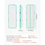 VEVOR Colchoneta Inflable de Gimnasia de Aire 300 x 100 x 10 cm, con Bomba de Aire Eléctrica, Material de PVC Resistente y Robusto, para Yoga, Hogar, Gimnasio, Exteriores, Playa, Parque, Verde Menta