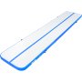 VEVOR Colchoneta Inflable de Gimnasia de 10 cm de Grosor, Pista de Acrobacia con Bomba eléctrica, Colchoneta de Entrenamiento para Uso doméstico/Gimnasio/Yoga/animadoras/Playa/Parque/Agua, 5 m, Azul