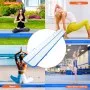 VEVOR Gymnastics Air Mat, Inflatable Gymnastics Tumbling Mat, Tumbling Track with Electric Pump, 598 x 101 x 10 cm Training Mats for Home Use/Gym/Yoga/Cheerleading, Blue