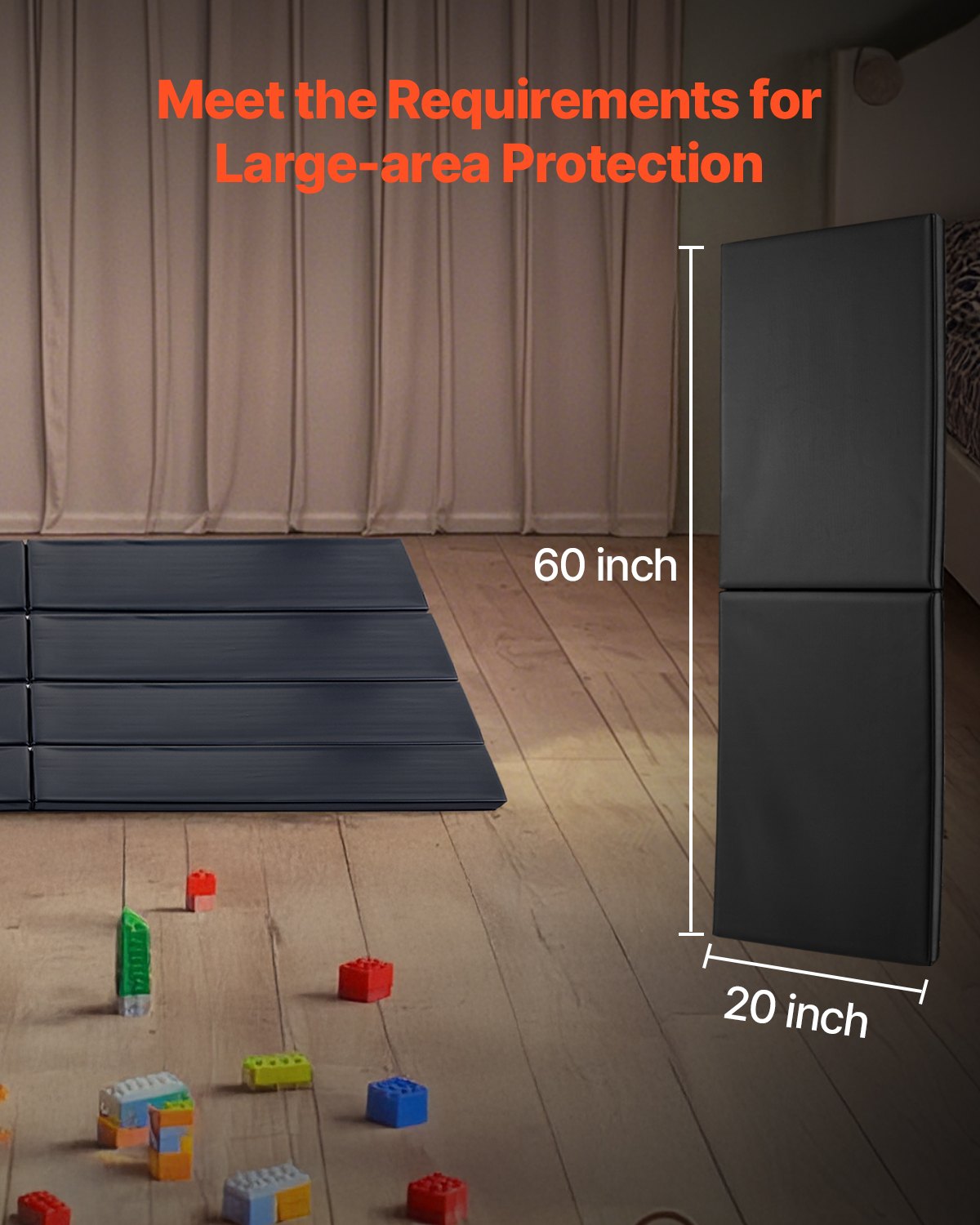 VEVOR 4 x Wall Pads for Gyms (150 x 50 x 5 cm) Tear-Resistant Wall Mat, Removable High-Density Foam Padding for Wall Mounting for Basketball Courts, Protective Padding for Garage