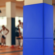 VEVOR Colchoneta de Baloncesto para Pared de Gimnasio 1800 x 600 x 50 mm Azul