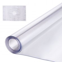 VEVOR Mantel de PVC Rectángulo Transparente 91,4x121,9 cm Grosor 1,5mm para Mesa