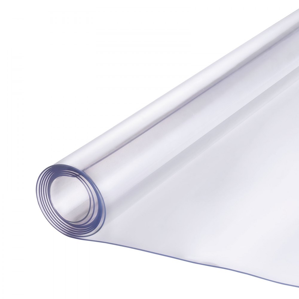 VEVOR Mantel Transparente Cuadrado 1219x1219 mm Mantel de PVC para Mesa Espesor de 1,5 mm Protector de Mesa de PVC Impermeable Fácil de Limpiar para Oficina, Cocina, Restaurante, Comedor