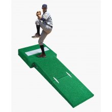 VEVOR Montículo de Lanzamiento Portátil de Béisbol y Sóftbol 195 x 73,5 x 17 cm