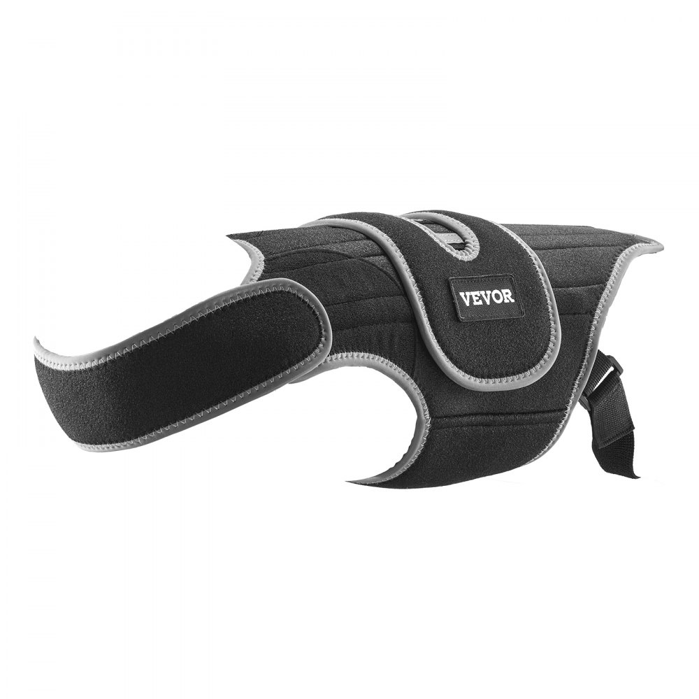 VEVOR Faja Ortopédica para Perros para IVDD, Faja Lumbar con Ribete Reflectante, Soporte para la Columna Vertebral para Perros para Arnés de Soporte Espinal Pre y Posquirúrgico, Talla M, Negro