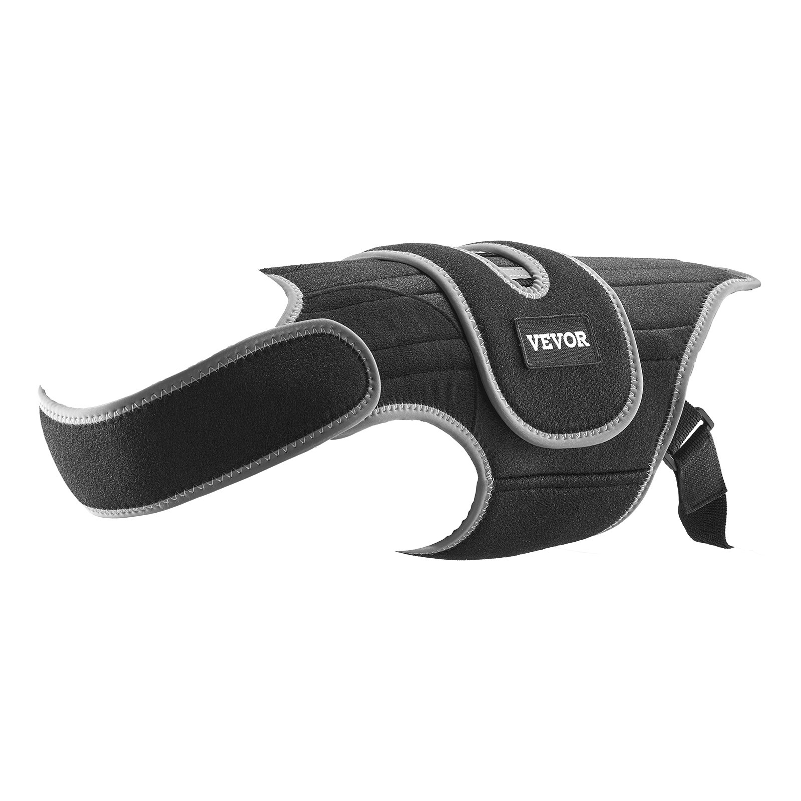 VEVOR Faja Ortopédica para Perros para IVDD, Faja Lumbar con Ribete Reflectante, Soporte para la Columna Vertebral para Perros para Arnés de Soporte Espinal Pre y Posquirúrgico, Talla M, Negro