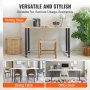 VEVOR Patas de Mesa 4 Piezas Patas de Escritorio Ajustables 762 mm Capacidad de Carga 544kg de Acero Sólido Instalación Rápida Patas Resistentes de Muebles para Bricolaje Hogar Oficina Comedor, Negro