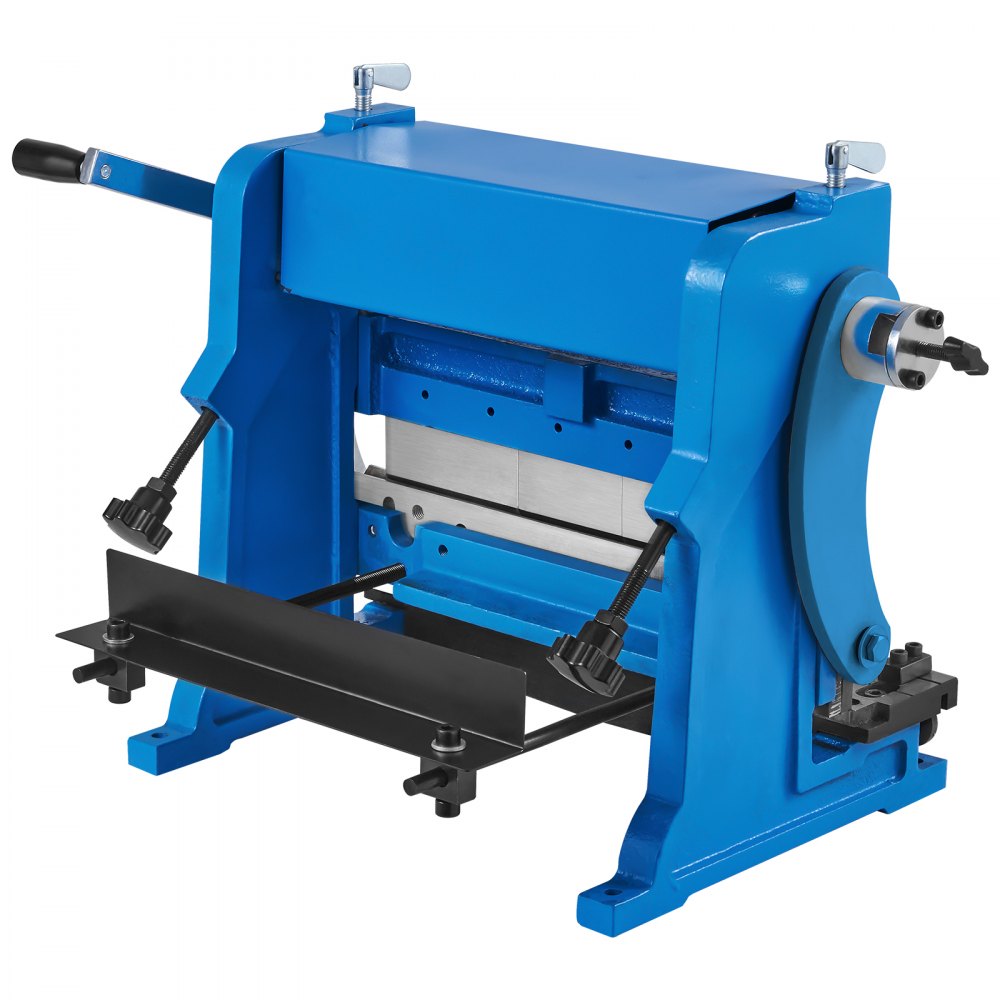 VEVOR Máquina Dobladora de Chapa Metálica 12" Máquina Combinada de Freno y Rodillo de Cizalla Plegadora de Tijera con Ángulo Máximo de Curvatura 90° Máquina de Corte y Rodillo para Doblar Enrollar