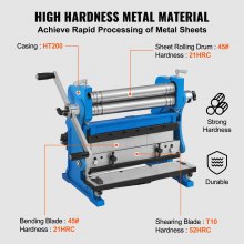 VEVOR Cizalla para Chapa Metálica Máquina de Rodillo de Freno 12" 20 GA